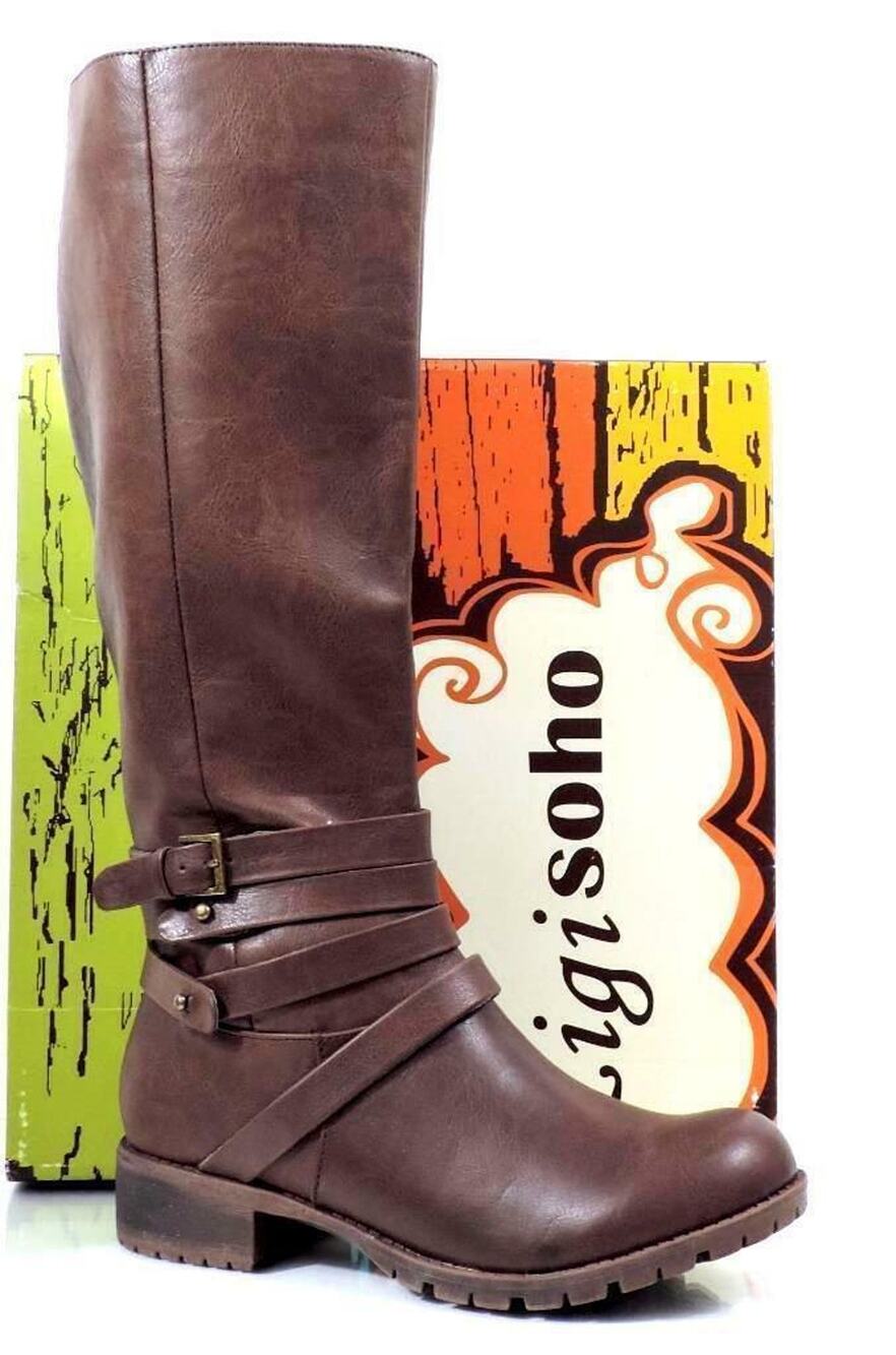 Women's Shoes Zigi Soho Dasher Knee High Riding Boots Brown Size 7.5